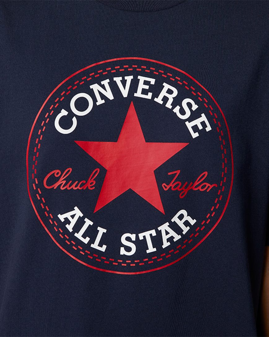 Men's Converse Go-To All Star Patch Standard Fit T-Shirts Obsidian | AU 534C6K